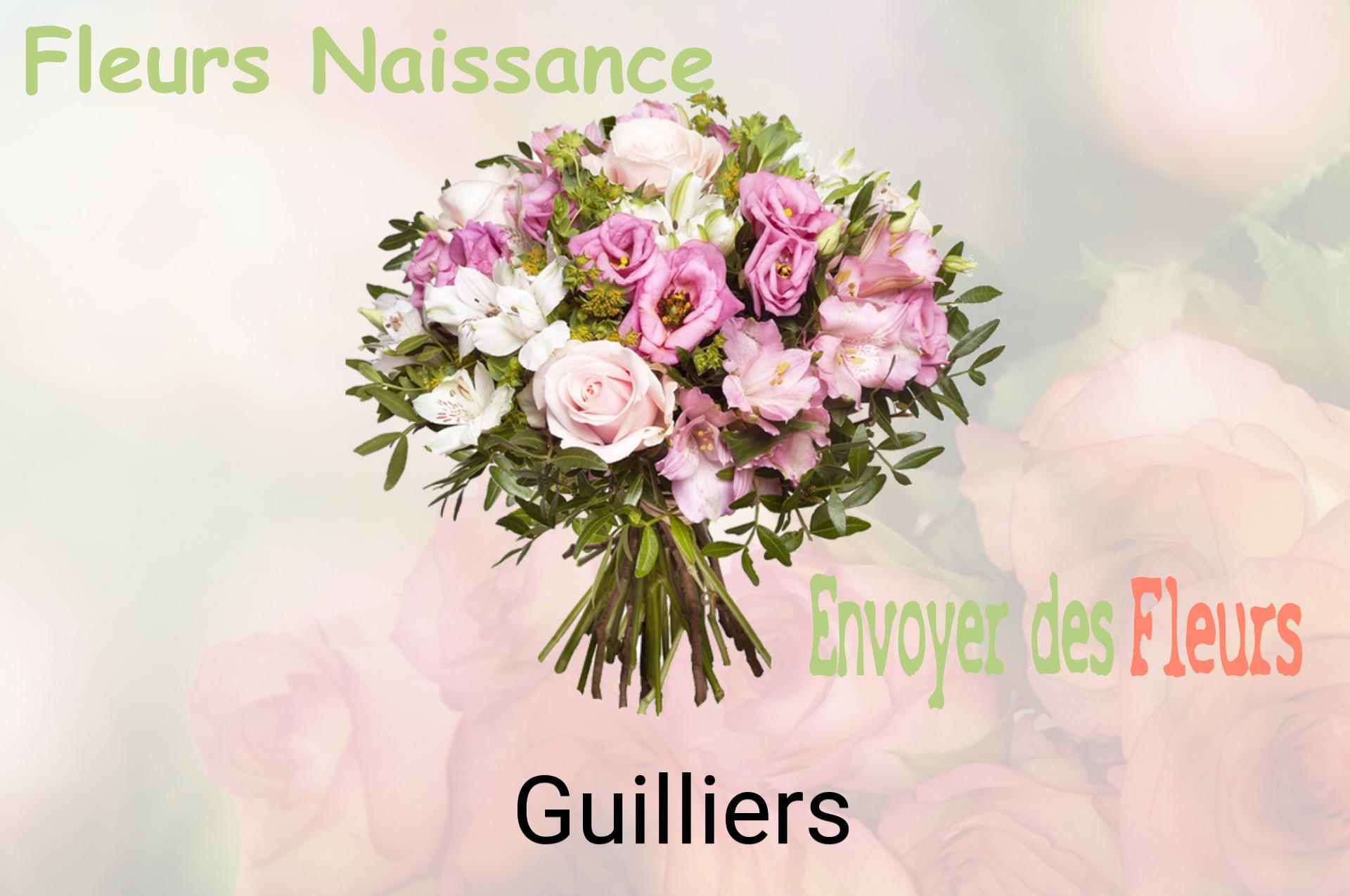 Bouquet de fleurs de naissance livré à Guilliers